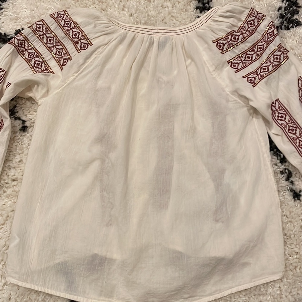 Long Sleeve Patterned Top - Picture 4 of 4
